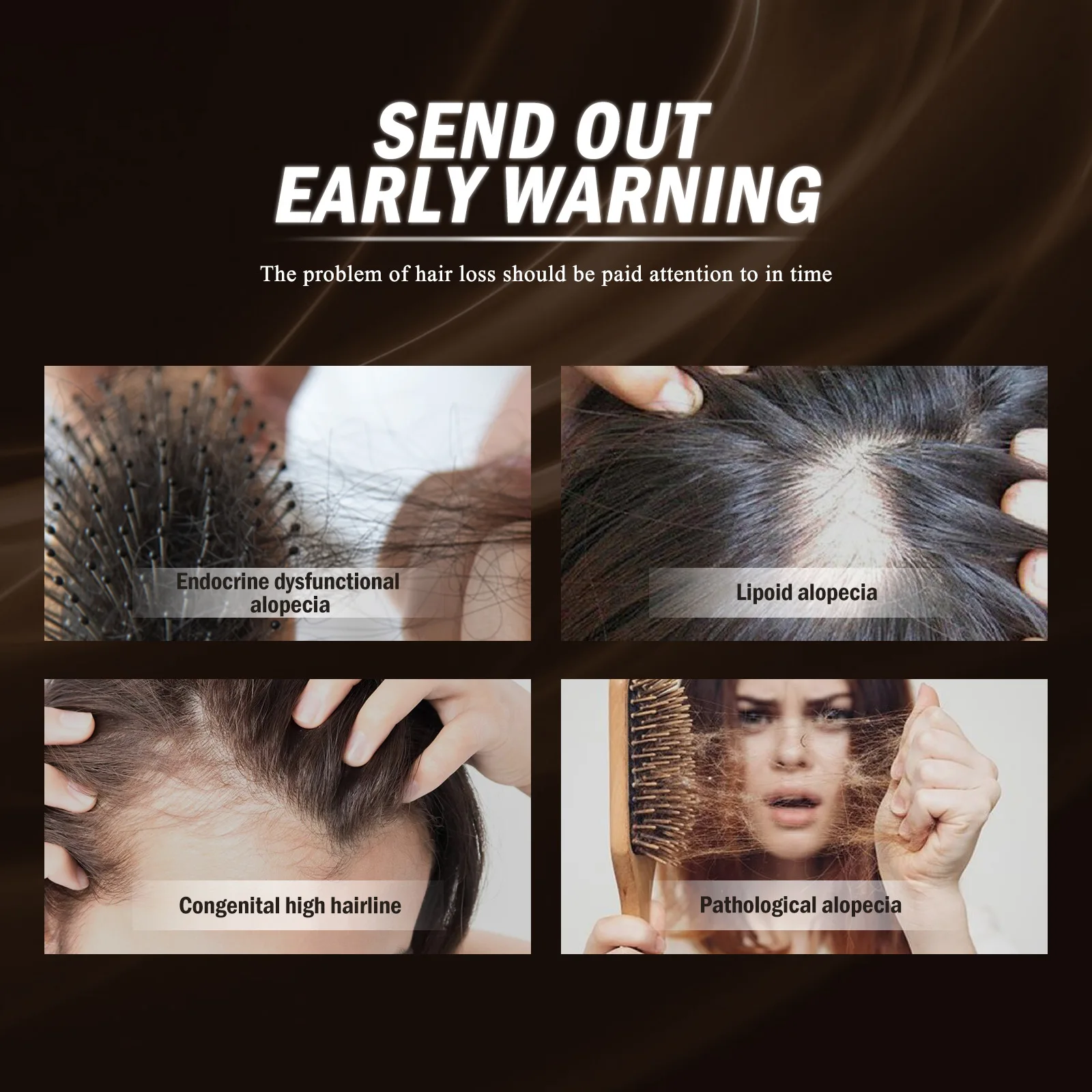 Description Picture 3 of itemPowerful Hair Growth Serum Spray Ginger Anti Hair Loss Treatment Products Repair Nourish Hair Roots Fast Regrowth Hair Men Women