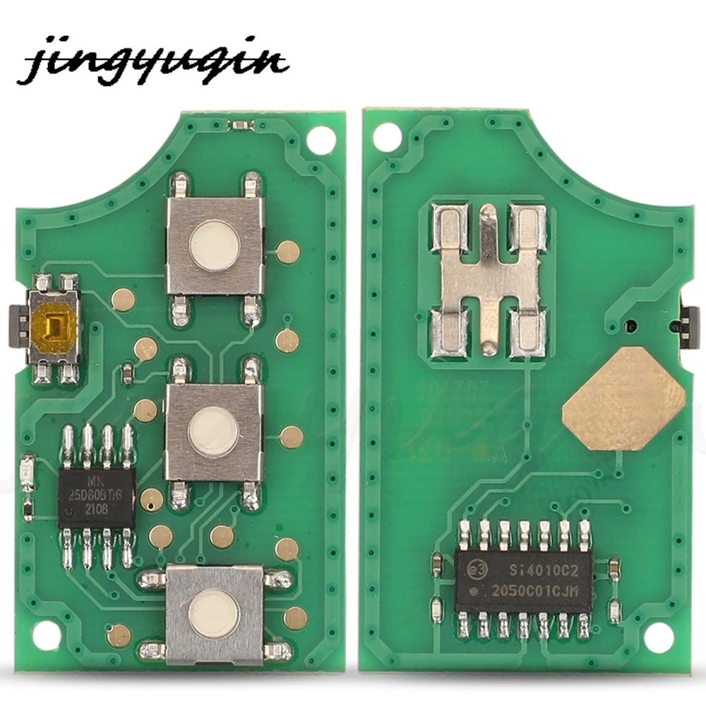 4 Buttons Remote Car Key Circuit Board Fob 315MHZ 1J0959753AM / 1J0959753DC For VW Volkswagen Golf 2009 NBG92596263