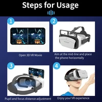 Virtual Reality VR Glasses Headset Viar Devices 3D Helmet Lenses Smart Goggles For Phone Smartphones Cell Viewer Mobile Game Set - Image 4