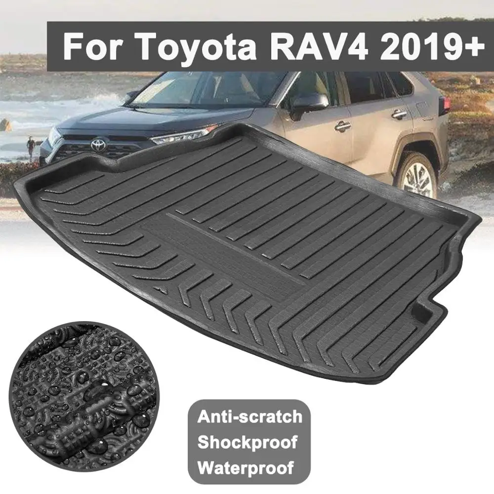 

For Toyota RAV4 2019+ Car Rear Trunk Boot Liner Cargo Mat Luggage Tray Floor Carpet Mud Protector Replacement Car Accessories