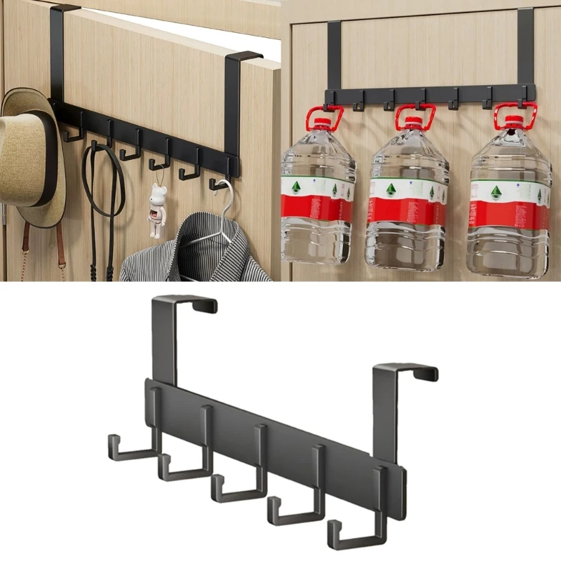

Door Hook Rack Durable Space Saving Door Hook Holder For Jackets Backpacks Coat