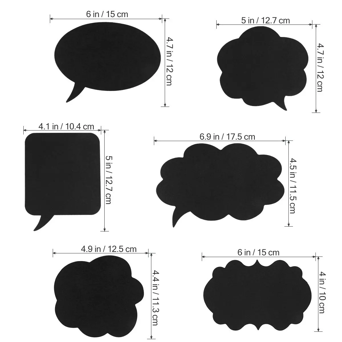 20개 블랙보드 사진 소품 DIY 파티 용품 (웨딩, 생일, 브라이덜 샤워, 약혼, 셀카 소품)