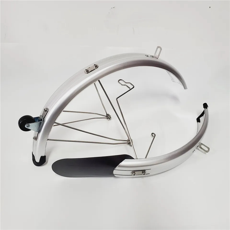 折りたたみ自転車 16 インチ 349 マッドガード シルバー