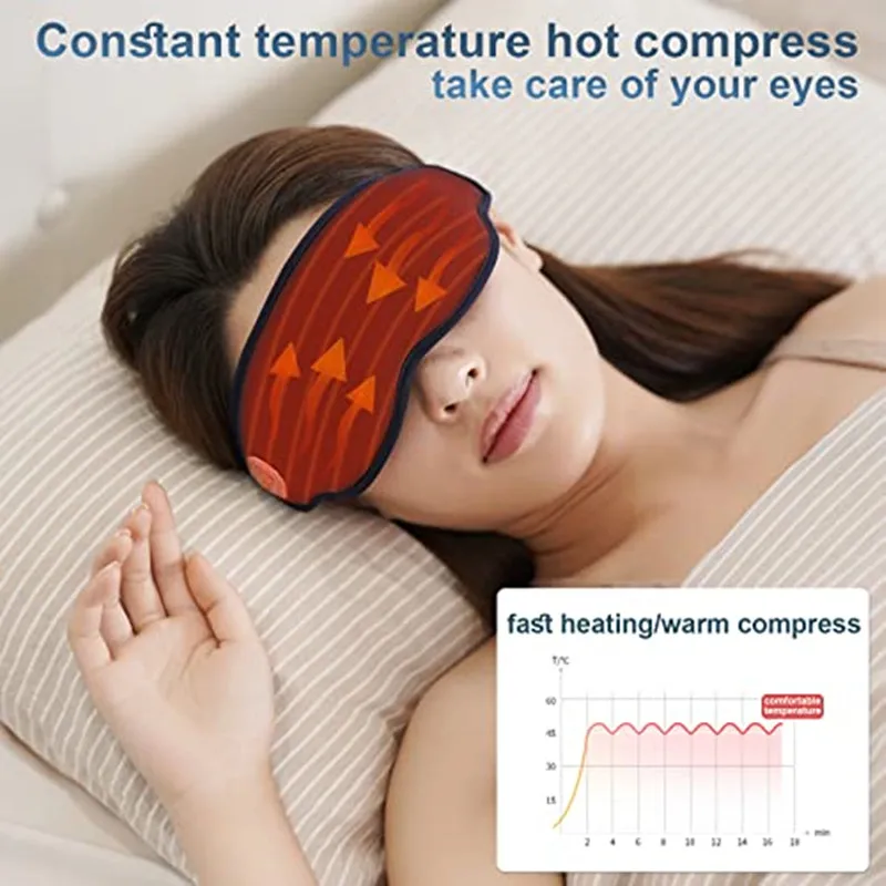 3d Smart Eye Mask Massager With Cooling & Heat Eye Mask Vibration Eye