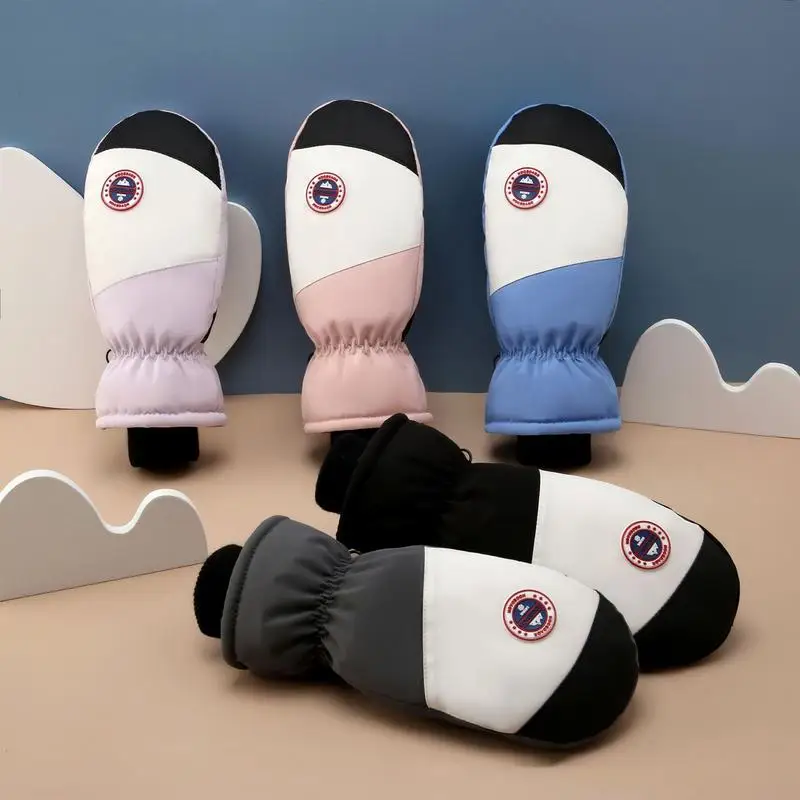 

Windproof Ski Gloves Waterproof Snowboard Mittens For Women Thicken Skiing Snowmobile Cycling Gloves Winter Thermal Snow Gloves