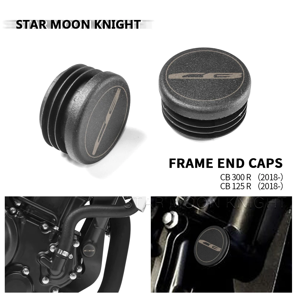 

For Honda CB300R CB125R CB 300 125 R 2018-2021 2022- Motorcycle Accessories Frame Hole Cover Caps Plug Decorative Frame Cap Set