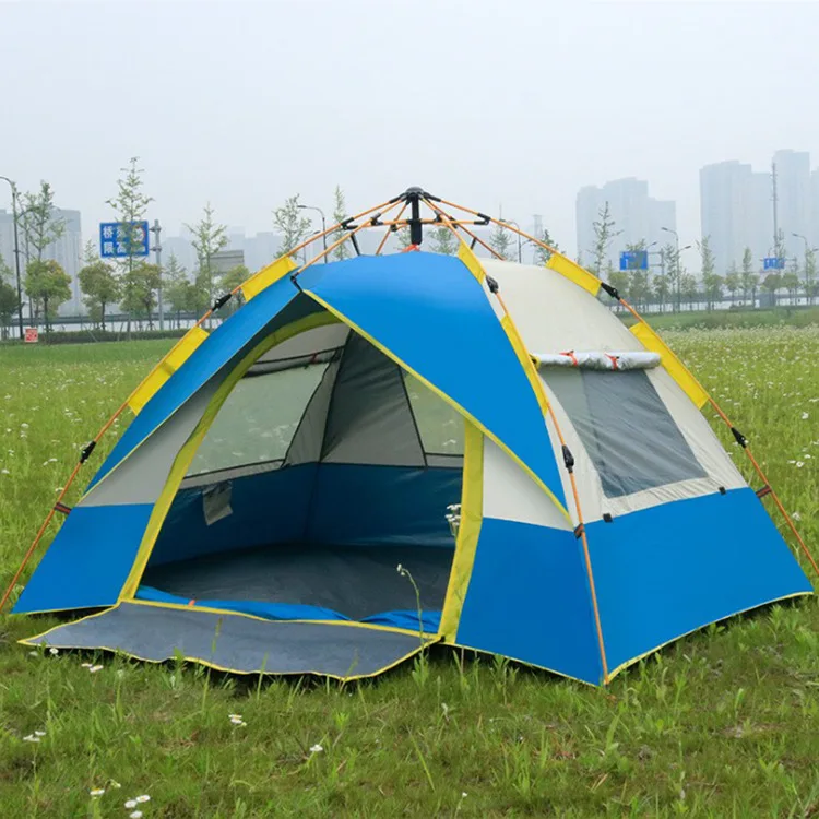 

Outdoor Camping Folding Automatic Tent 3-4 People Beach Simple Quickly Open Double Rain-Proof Camping