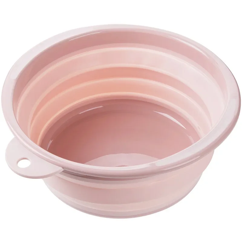 Folding Bucket Portable Collapsible Basin Tourism Outdoor Folding Bucket Eco Friendly Washbasin Vegetable Fruit Basin images - 6