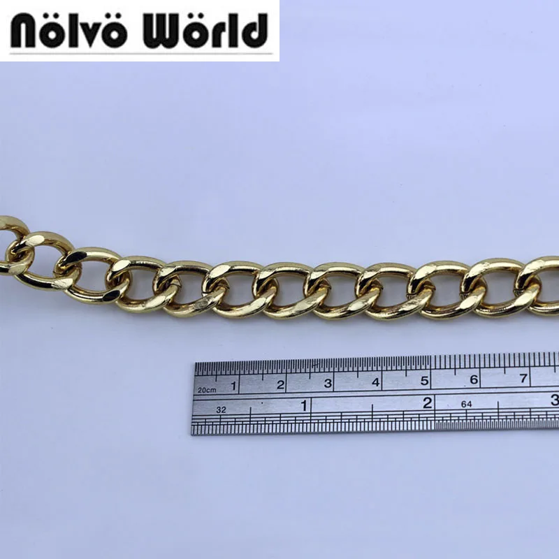 

10 meters round ring chain,Gold color bag purse rounden chain,handles bag roller chain