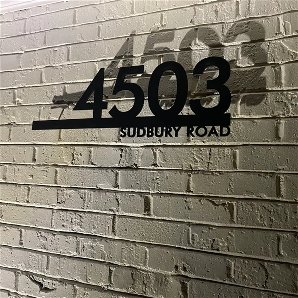 Personalisiertes LED Hausnummernschild - Beleuchtete Adressschilder Aus Acryl