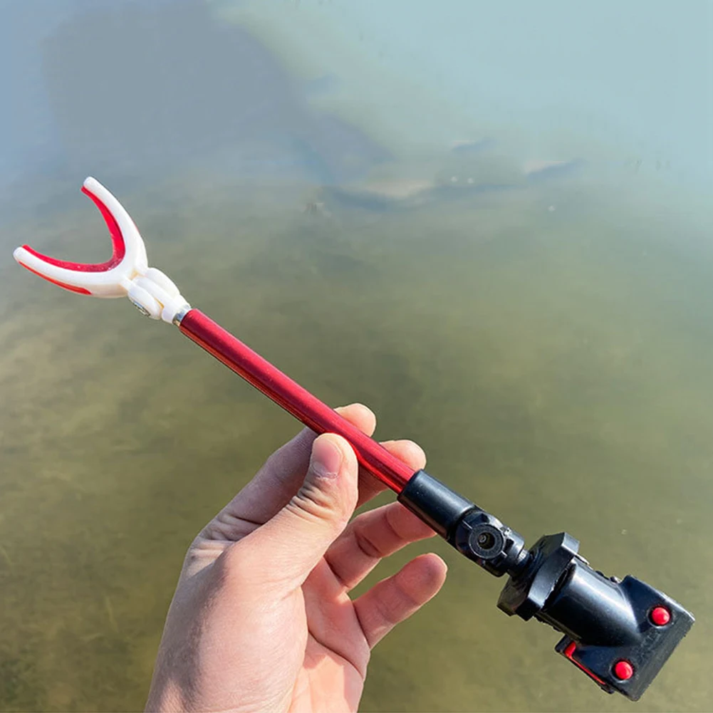 Telescopic Stretched Pole Stand Gear Tools Adjustable Fishing Rod Bracket Fishing Rod Bracket Anti Scratch Wear-resistant Random Color Accessories