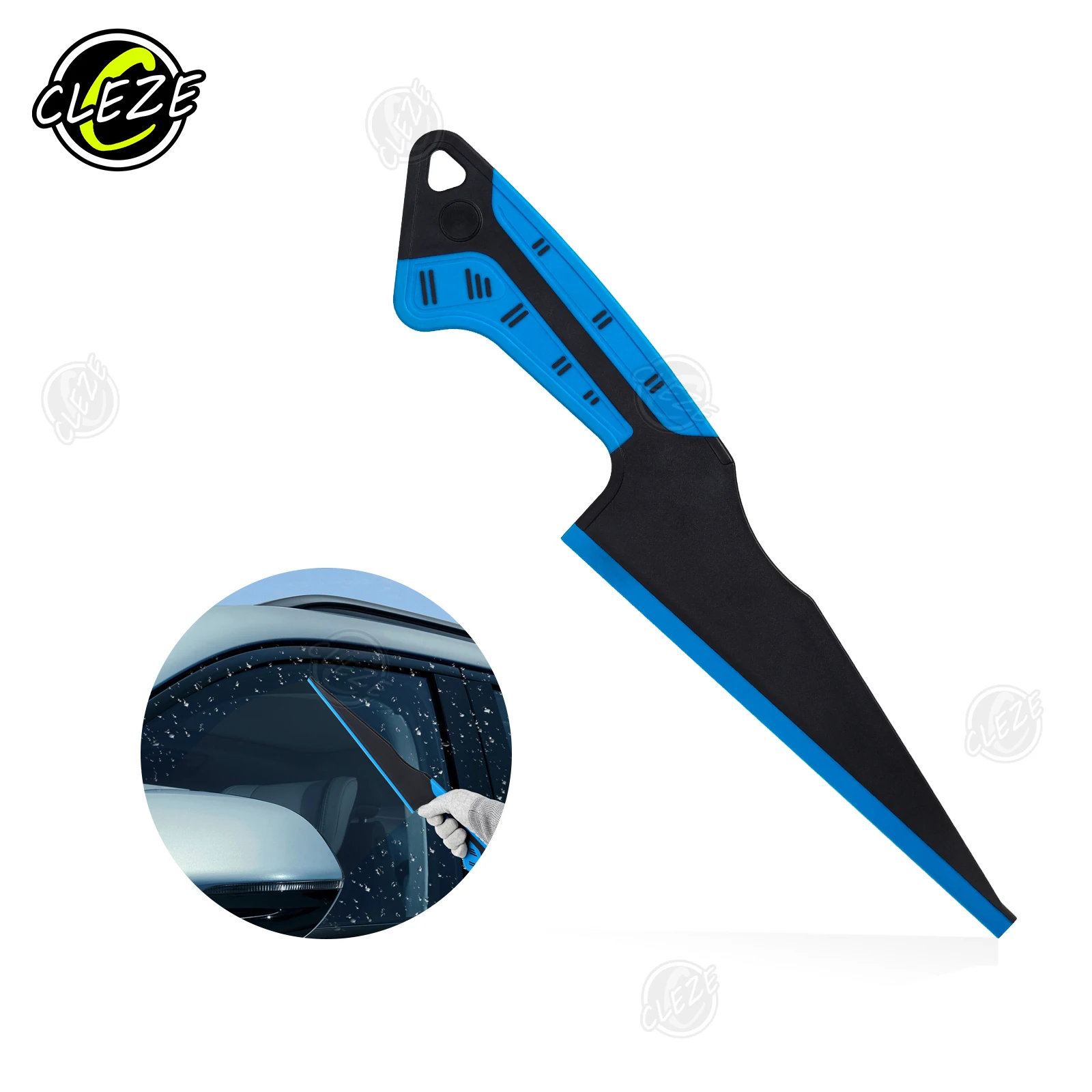 클리제 윈드실드 물 제거기 긴 손잡이 자석 스퀴지 확장형 창문 틴트 청소 도구 고무 스크레이퍼 포함