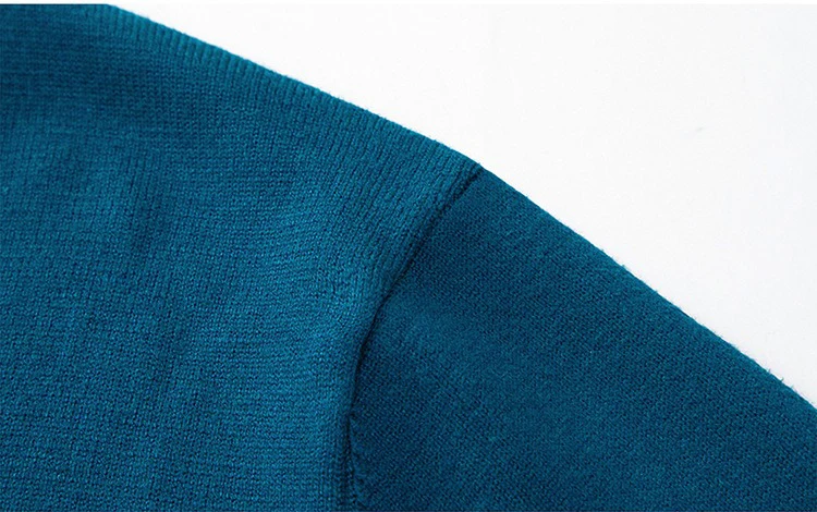 Description Picture 3 of itemV-Neck Knit Bottom Shirt Basic Solid Color Pullover