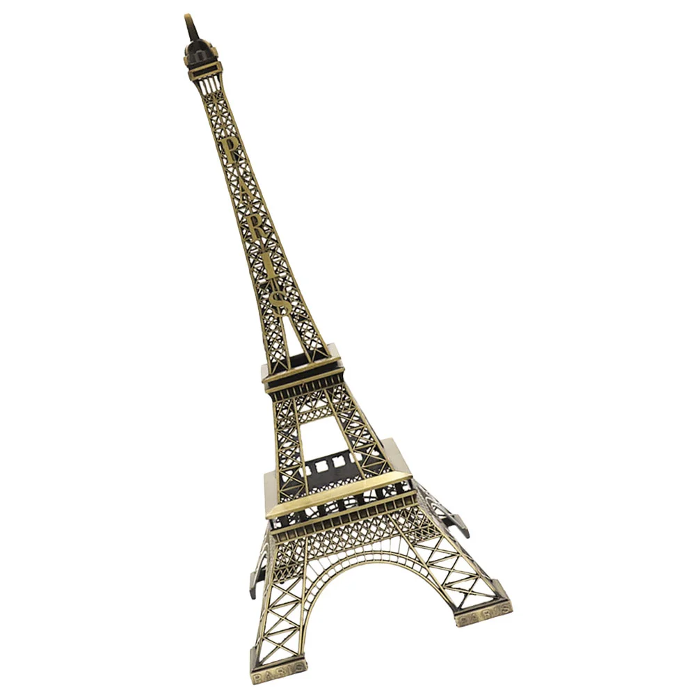 

Eiffel Tower Metal Crafts Figurine Vintage Decor Desktop Travel Souvenirs Gift Alloy Model Models