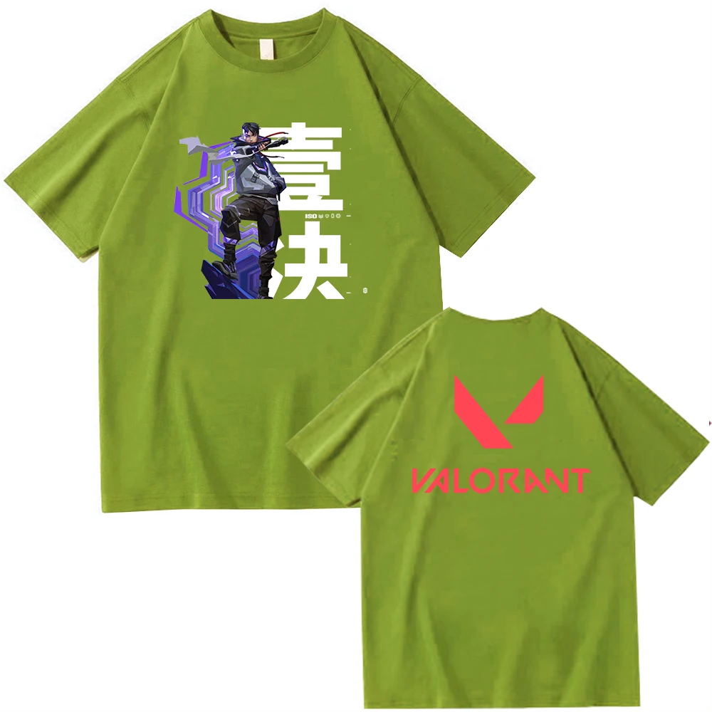 thumbnail image 1 of Camiseta ISO Valorant, camisetas de manga corta y cuello redondo, regalo para fanáticos, 1 of 5