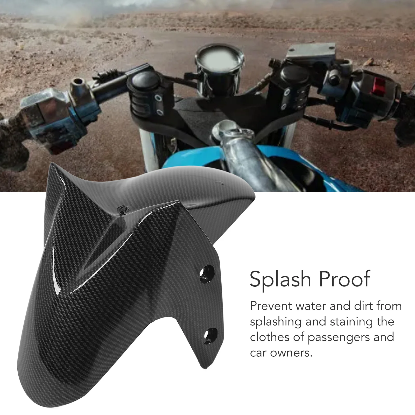 Garde-boue Avant De Moto Pour La Protection Des Pneus De Moto, Garde-boue De Modèle En Fibre De Carbone De Moto Compatible Pour 2020-2024 NMAX 125 155, Noir