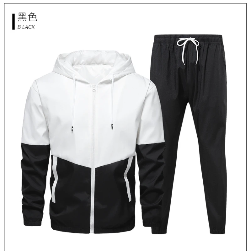 Sports  Hoodie Sets for Men Male Luxury Fleece Zip Casual Designer Sportswear Suits Clothing 2023 New Brand Spring Summer