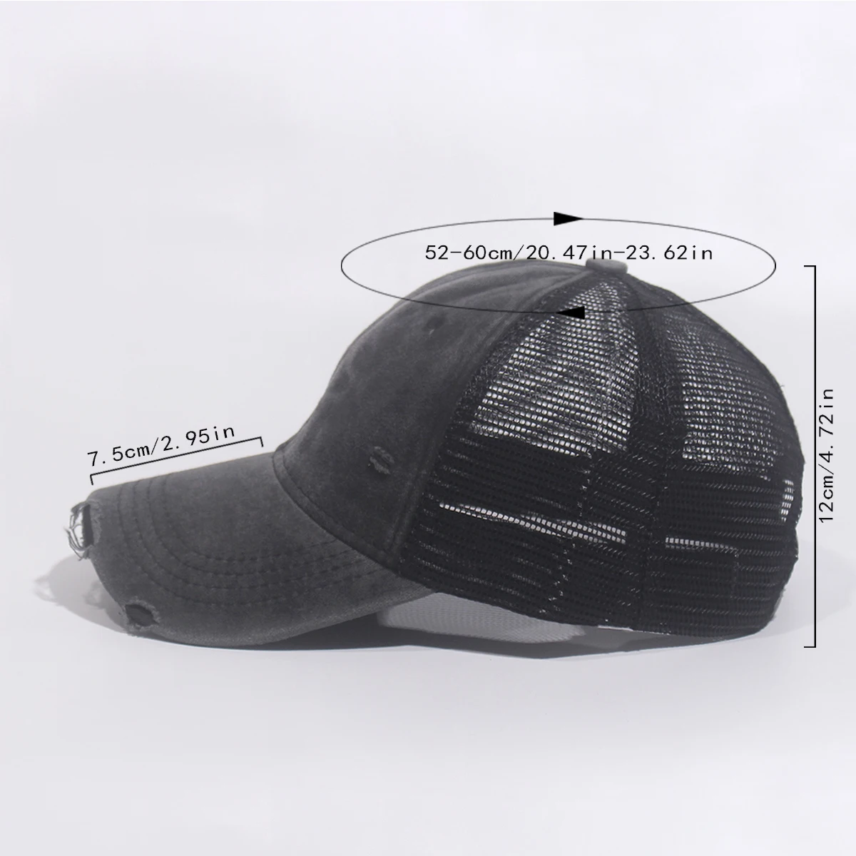 Fashion Solid Mesh Baseball Caps For Men Women Retro Snapback Hip Hop Hat Unisex Street Adjustable Sun Visor Caps 4