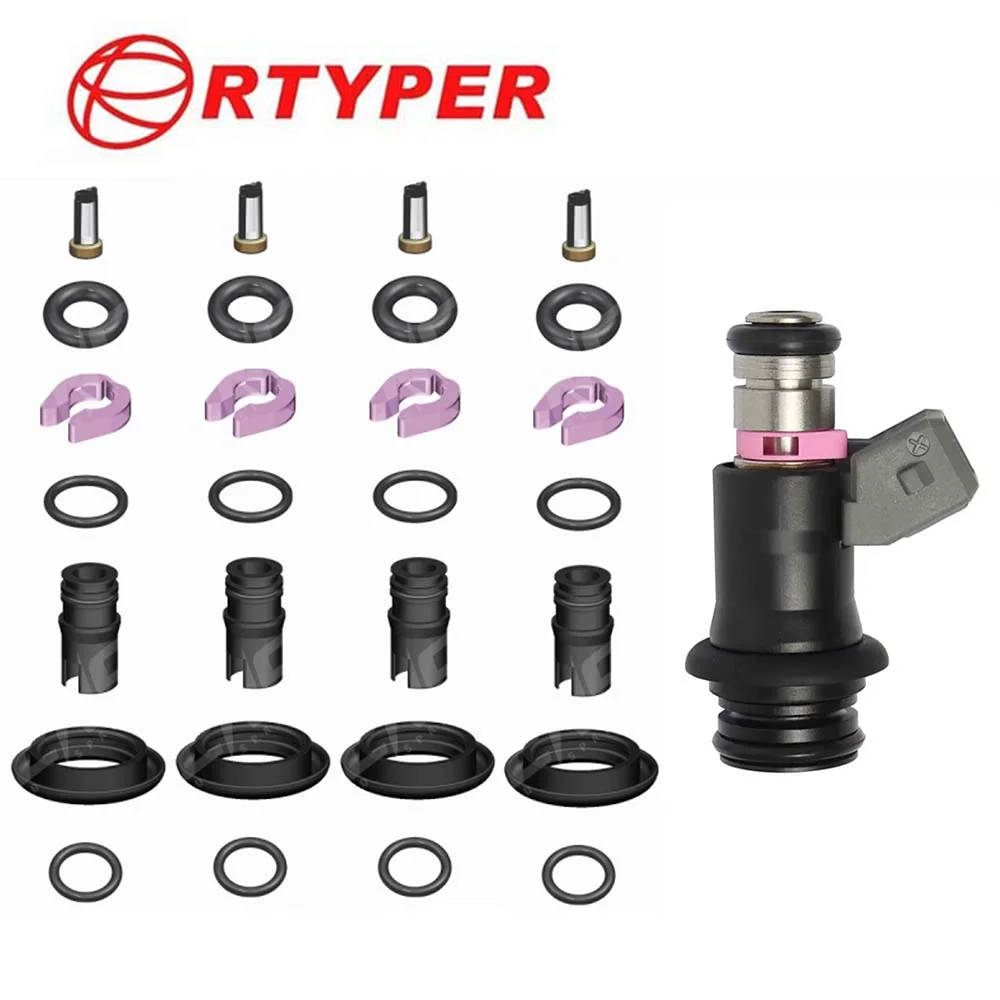 4 sets Fuel Injectors Repair Kits for Volkswagen Focus Gol 1.0 030906031AC 50102802 Fuel Injector IWP170