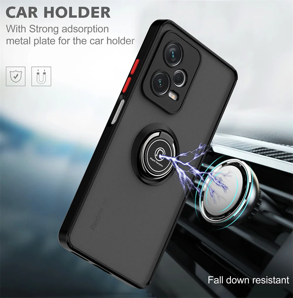 Magnetic Ring Holder Protective Back Case