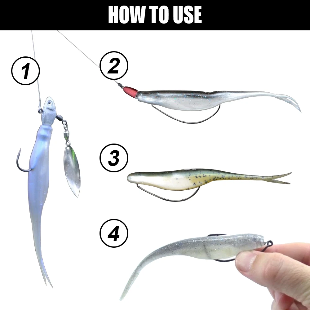 Leurre souple Spinpoler TPR Jerk Shad queue fourchue flottant pour pêche du sandre et brochet - Swimbait silicone
