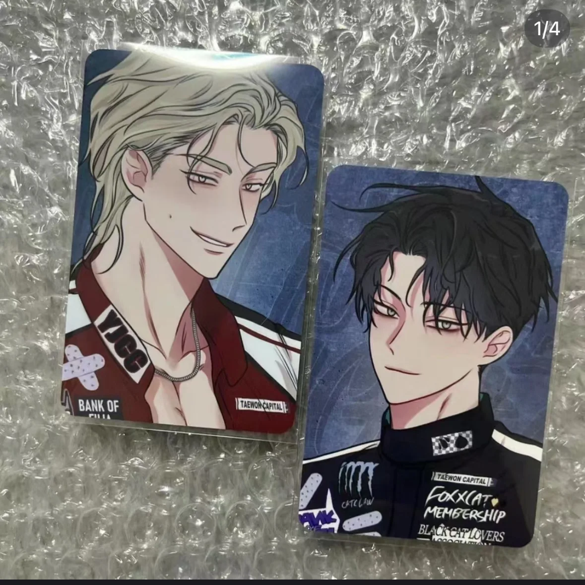 황혼의 저조 애니메이션 카드 김의현 3 인치 작은 카드 어린이 문구 학생 메시지 컬렉션 선물 방수