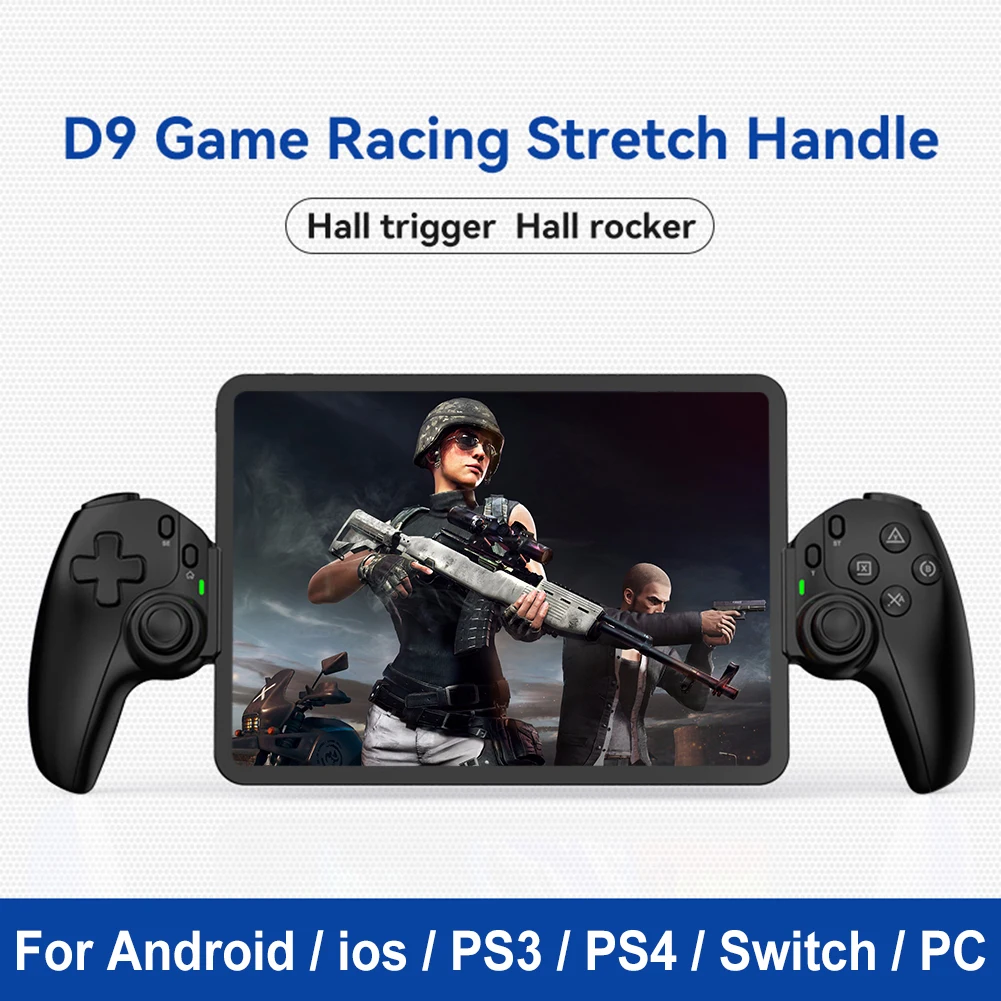 D9 Telefono Cellulare Stretching Controller Di Gioco Connessione Bluetooth Per Switch/Ps3/Ps4/Pc/Tablet Dual Hall Controller Somatosensoriale