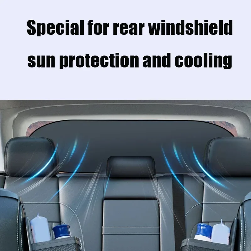 Car Sunshade Windshield Sunshade Windshield Sun Shade Automobile titanium silver sunshade rear sunshade rear heat insulation car interior sunshade panel