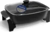 Electric Skillet Nonstick Extra Deep, with Glass Vented Lid 1