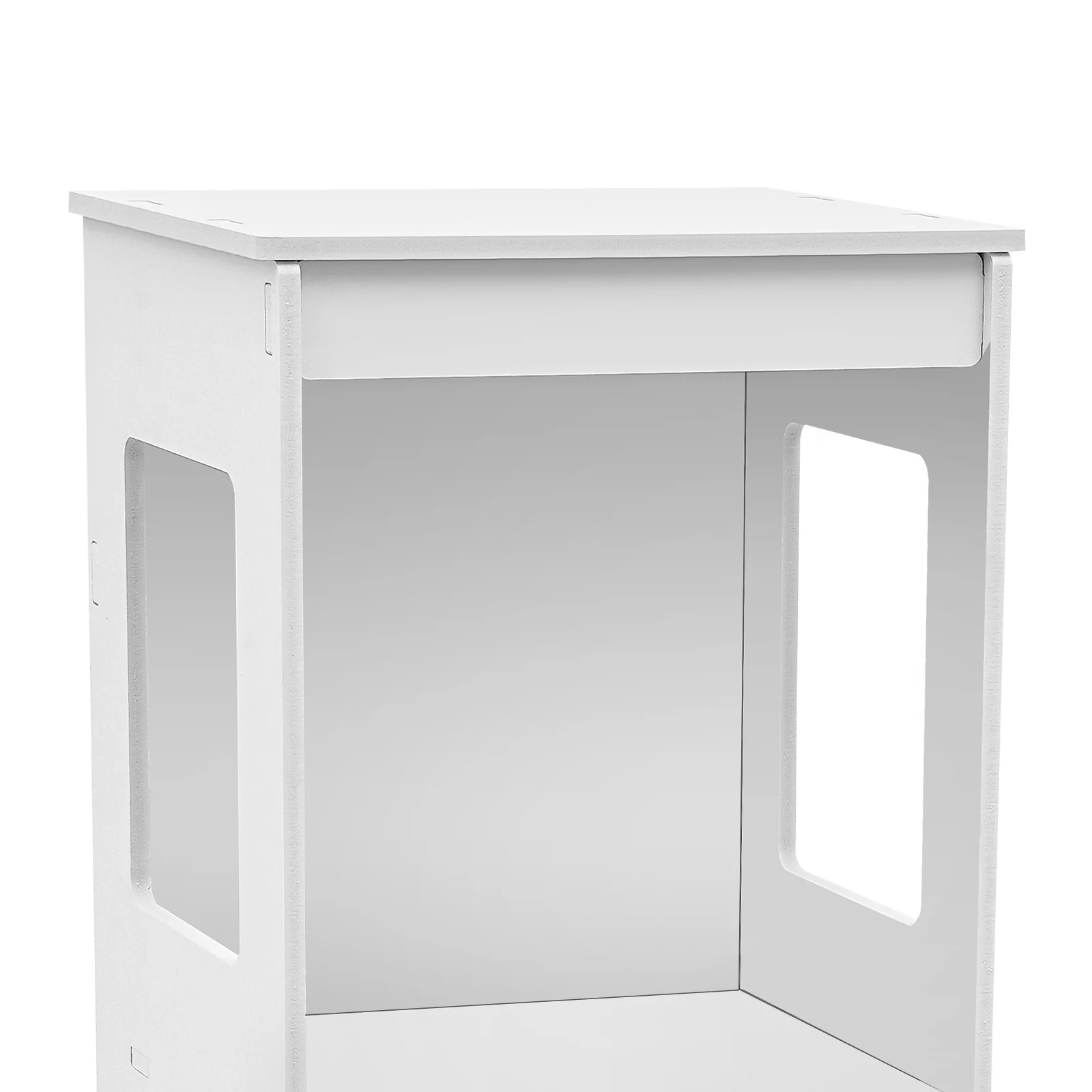 PVC-Badezimmerschrank mit Tür, Belüftungslöchern, erhöhtem Boden und Anti-Schimmel-Design für Toilette, Badezimmer und Wohnzimmer – Detail 9