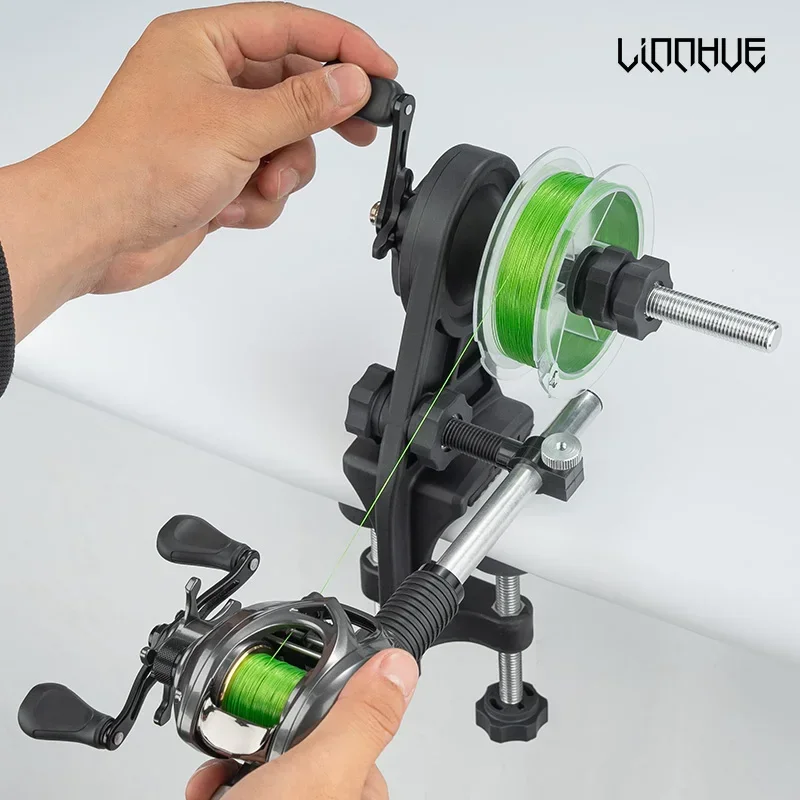 Fishing Line Winder LINNHUE Lightweight Antirust Sturdy Spooler Spinning Baitcasting Reel Fishing Tool Accessories