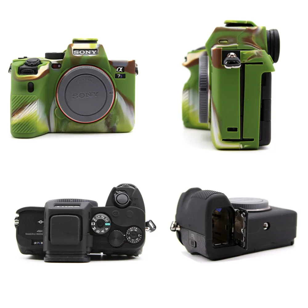 Iii Case de Borracha Silicone Capa Corpo Protetor Pele Quadro para Sony A7siii A7s Iii Ilce7sm3 A7s3 a1 Câmera A7s - Image 2