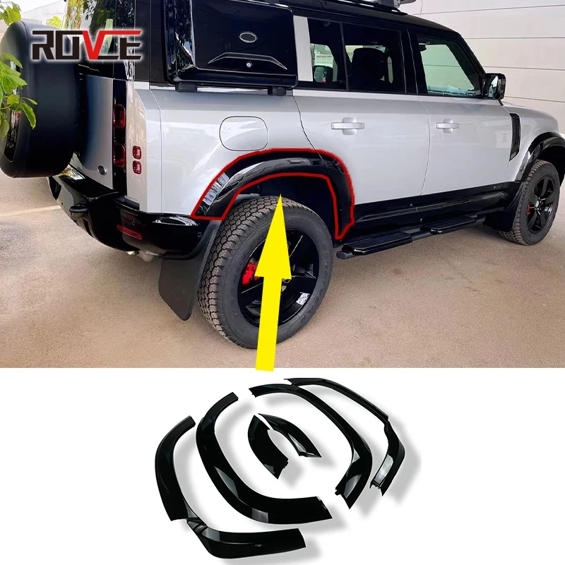 Car Front Wheel Mudguard Front+Rear Car Wheel Eyebrow Mudguard Mud