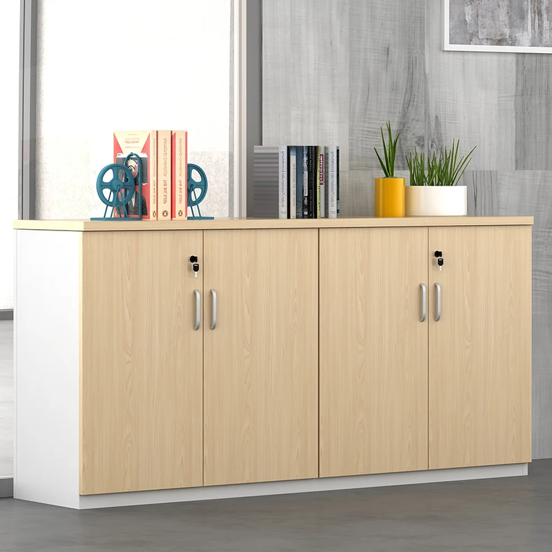 

The product can be customized.File cabinet low cabinet file cabinet staff office cabinet data cabinet lock wooden storage