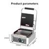 Commercial double-sided electric heating upper pit lower flat pressing plate hand grasping pancake pancake squid machine steak 5