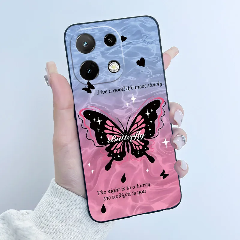 Cute Cartoon Silicone Protective Phone Case - Printed Soft Shell Cover