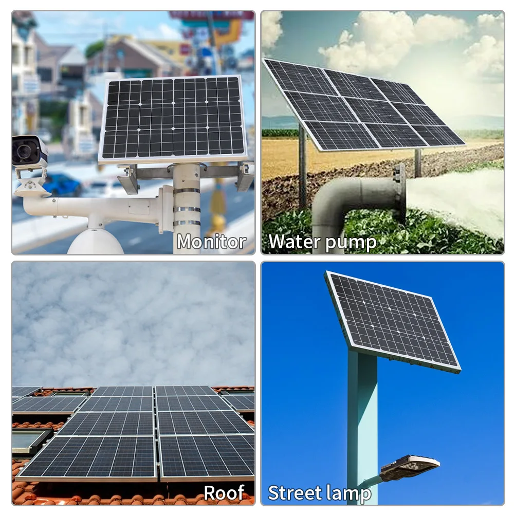 300W 12V Portable Solar Panel Outdoor Rechargeable Kit Household Generator Charger RV Power Supply