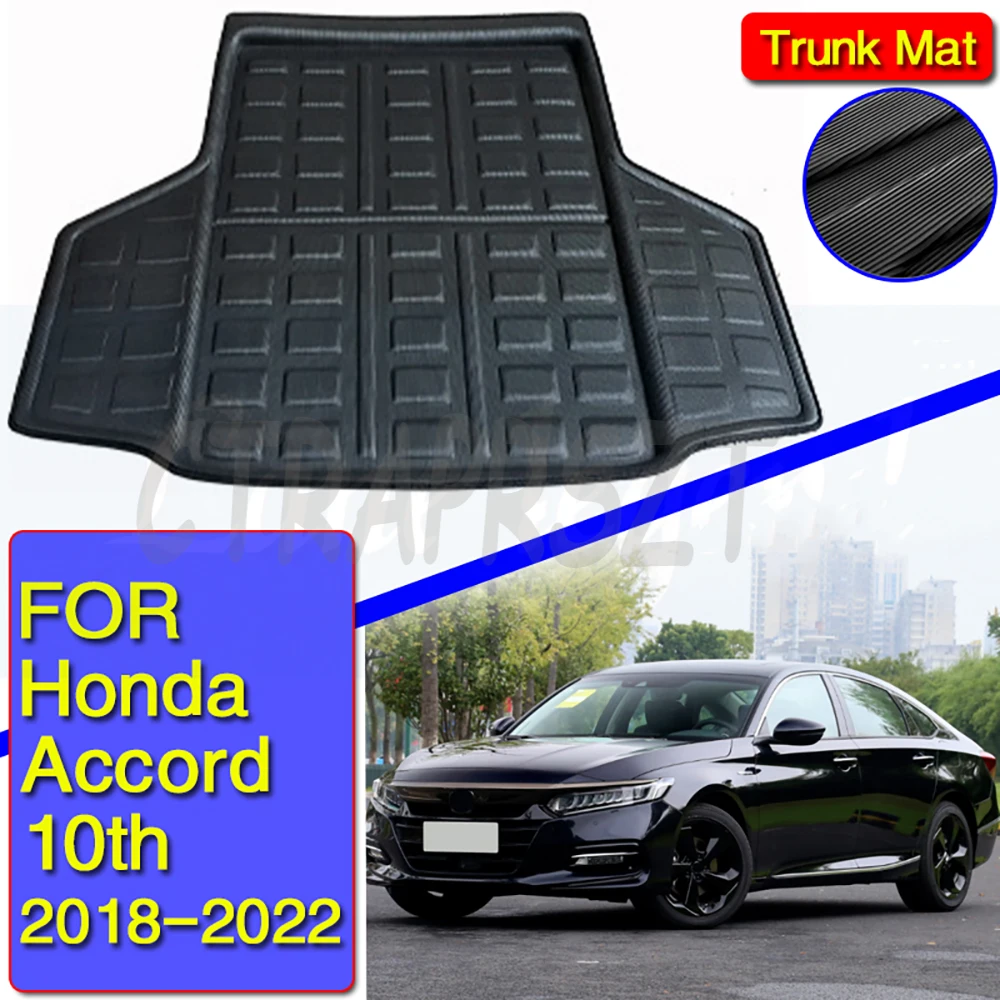 

Tailored Cargo Liner For Honda Inspire Accord 10th Generation 2018 2019-2022 Black Rear Trunk Boot Cargo Tray Mat Floor Carpet