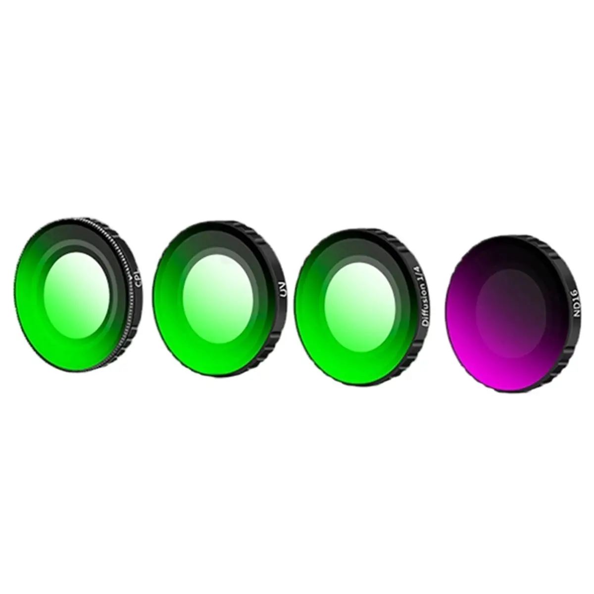 DJI 오즈모 나노 4피스 필터 세트용 N05R: CPL + UV + 1/4 다크 소프트 + ND16 액션 카메라 액세서리