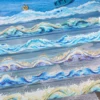 200cm/roll，Sea Spray themed tape，decorative collage scrapbook，photo frame，phone case，laptop，water bottle，aesthetic stationery 1