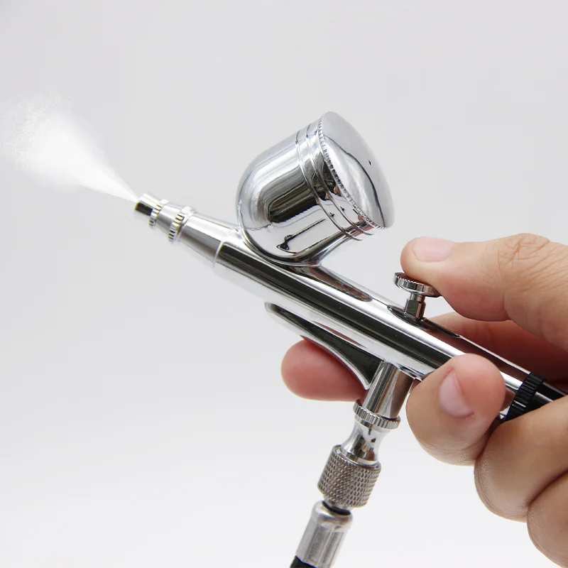 Airbrush Gun With Compressor Facial Cleansing Firming Skin Nail Art Oxygen Cake Art Spray Painting Lift Skin Fight Wrinkle