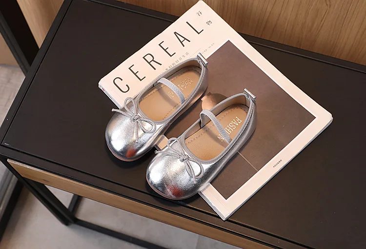 Kinder kleine Lederschuhe für Mädchen 2025, Frühling und Herbst, neue Mode, koreanische weiche Schleife, rutschfest, modisch, Prinzessin, einzelne Schuhe – Detail 11