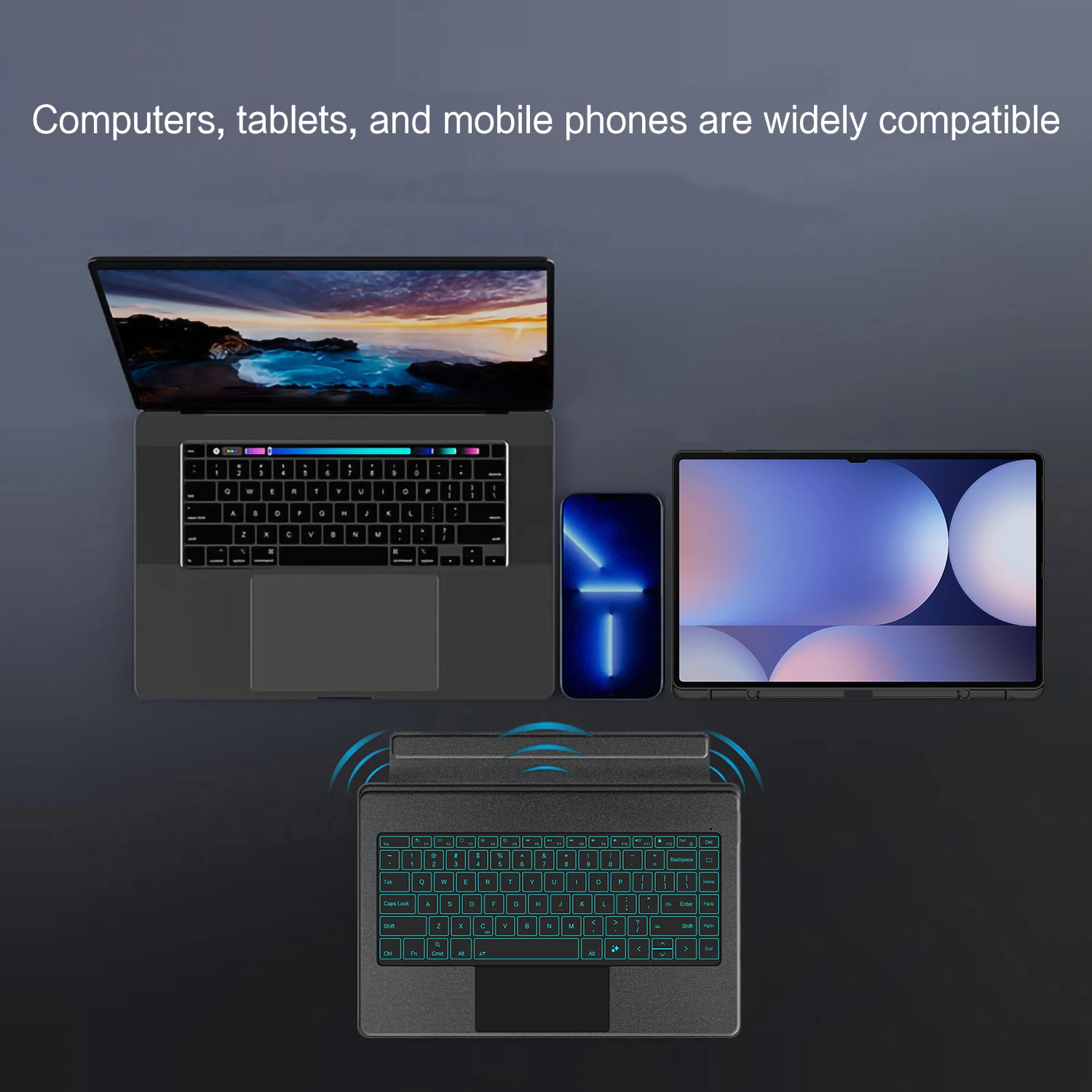 Premium Backlit Keyboard Cover with TrackPad
