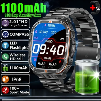 1100mAh Military Outdoor Smartwatch