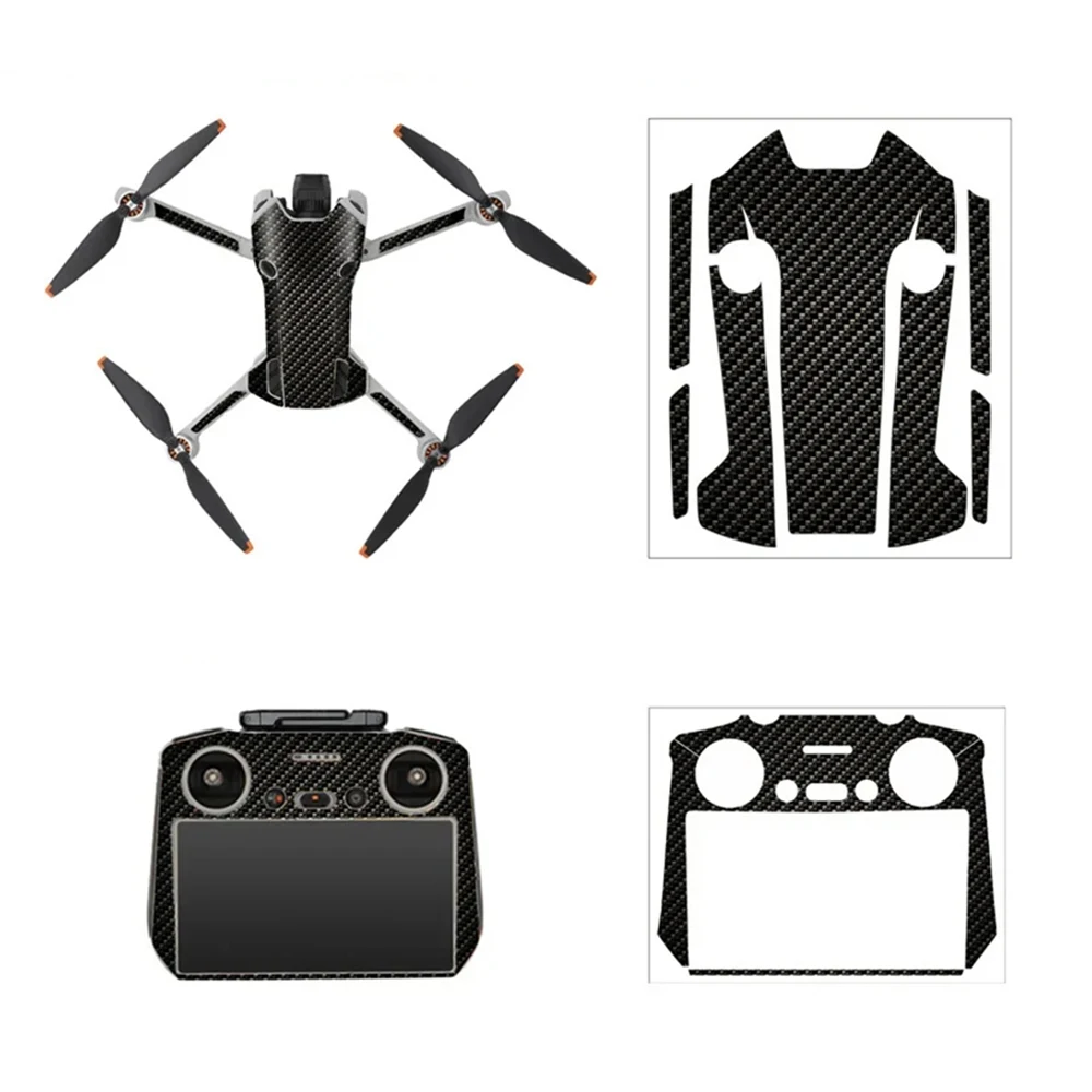 Drone Accessories Camera Sticker PVC Sticker Drone Decals for DJI Mini 4 Pro Stickers Protective Film Waterproof RC 2 Remote Cover Skin Mini 4 Pro Accessories