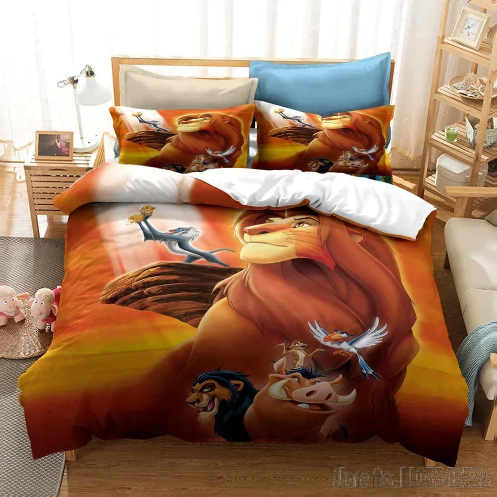 The Lion King Simba Duvet Cover Set HD Comforter Cover for Kids Bedding Sets Bedclothes Bedroom Decor 5