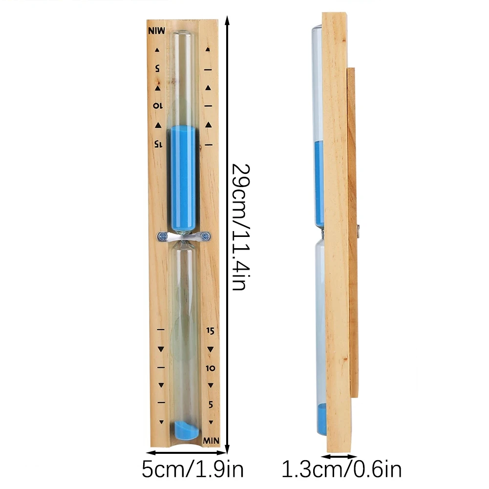 Decorative Wall-Mounted 15-Minute Sand Timer