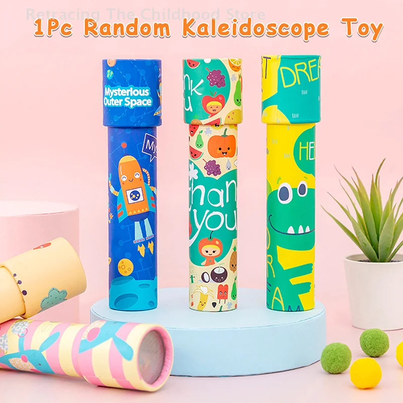 Classic Cartoon Rotating Kaleidoscope Toy Funny Ever-Changing Games Scientific Educational Toy Parent-child Interaction Toys