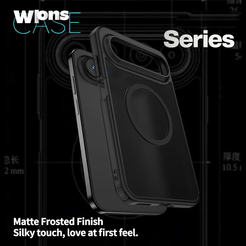 Premium Quality Matte PC + Silky Touch TPU Anti-Fingerprint Magnetic Phone Case