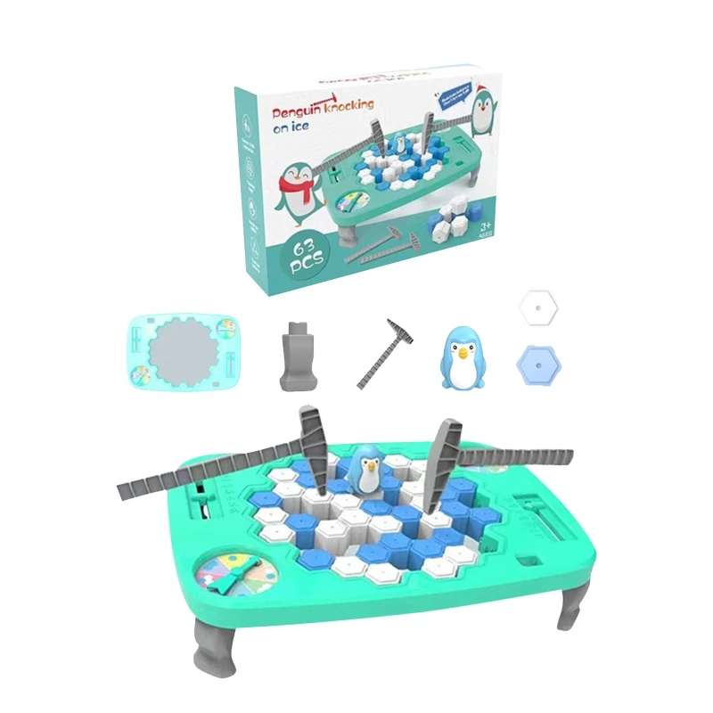 

Rescue The Penguins The Penguin Ice Breaking Toy Table Ice Breaker Game Save Penguin On Ice Block Funny Trap Game